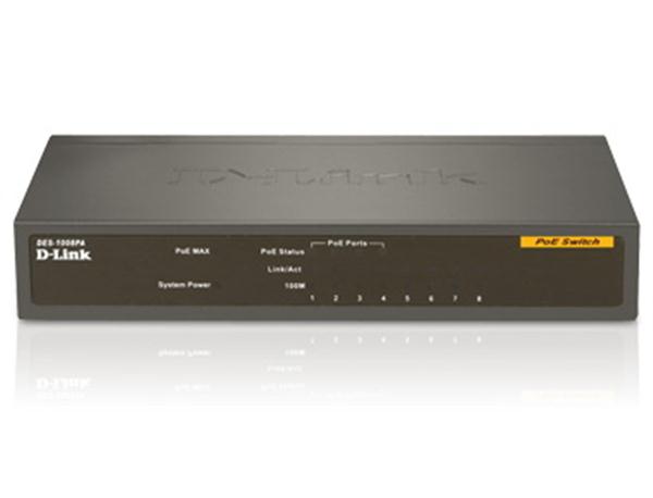 DES-1008PA | D-Link 8-Port 10/100 Desktop Switch