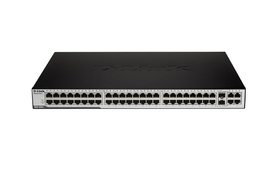 DES-3552 | D-Link 33.1W 48-Port 10/100Base-TX Managed Stackable Fast Ethernet Switch 2 Combo Gigabit SFP Ports