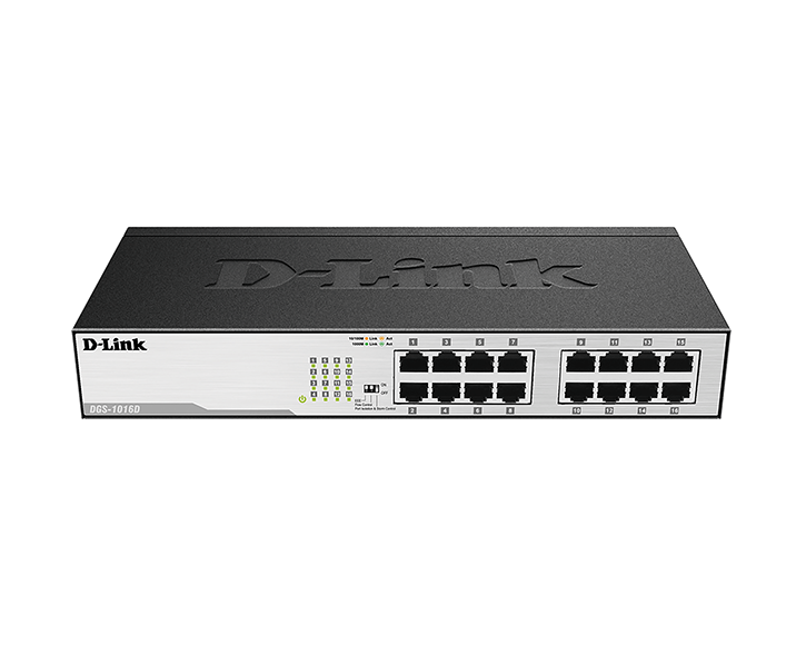 DGS-1016D | D-Link 16-Port x 10/ 100/ 1000Base-T Unmanaged Layer 2 Switch