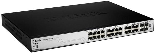 DGS-3100-24P | D-Link Managed 24-Port Gigabit Stackable PoE Layer 2 Switch + 4 combo SFP + 20 Gig Stacking