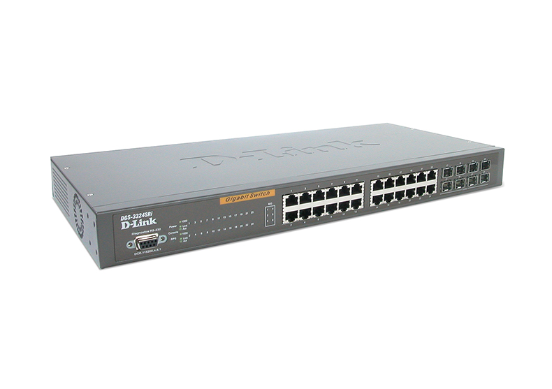 DGS-3324SR | D-Link 24-Port 10/100/1000 + 4 Combo SFP 10gig Stacking Switch