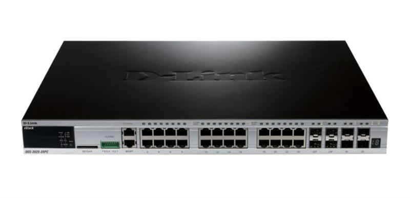 DGS-3620-28PC/EI | D-Link xStack 28-Port GE 802.3AT POE Layer 3+ Switch