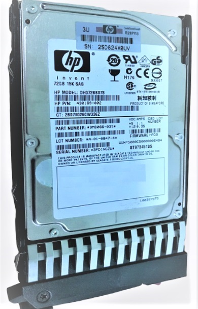 DH072BB978 | HPE 72GB 15000RPM SAS 3Gb/s 2.5-inch SFF Dual Port Hot-pluggable Enterprise Hard Drive