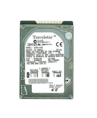 DJSA-232 | IBM Travelstar 32GB 5400RPM ATA-66 IDE 2.5-inch Hard Drive