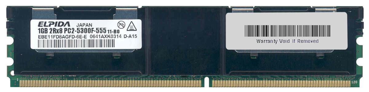 EBE11FD8AGFD-6E-E | Elpida 1GB DDR2-667MHz PC2-5300 Fully Buffered CL5 240-Pin DIMM 1.8V Memory Module EBE11FD8AGFD-6E-E | Elpida 1GB DDR2-667MHz PC2-5300 Fully Buffered CL5 240-Pin DIMM 1.8V Memory Module