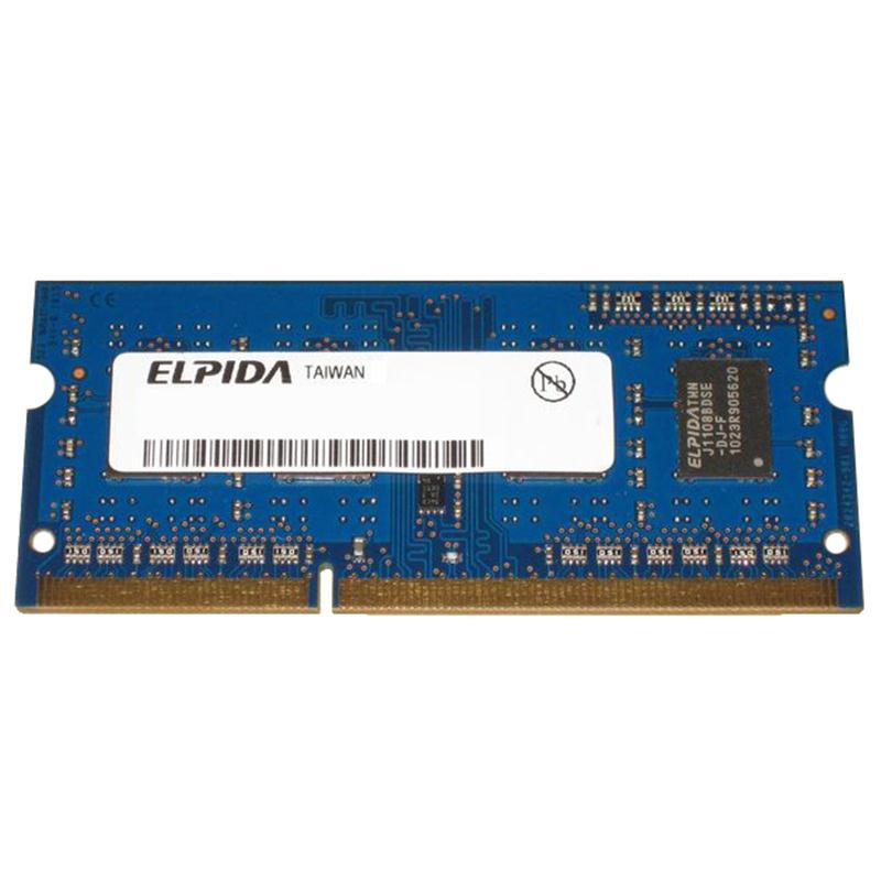 EBJ21UE8BFU0-AE-F | Elpida 2GB DDR3-1066MHz PC3-8500 non-ECC Unbuffered CL7 204-Pin SoDimm 1.35V Low Voltage Dual Rank Memory Module