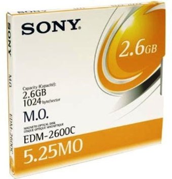 EDM2600CWW | Sony 5.25 Magneto Optical Media - Rewritable - 2.6GB - 4x