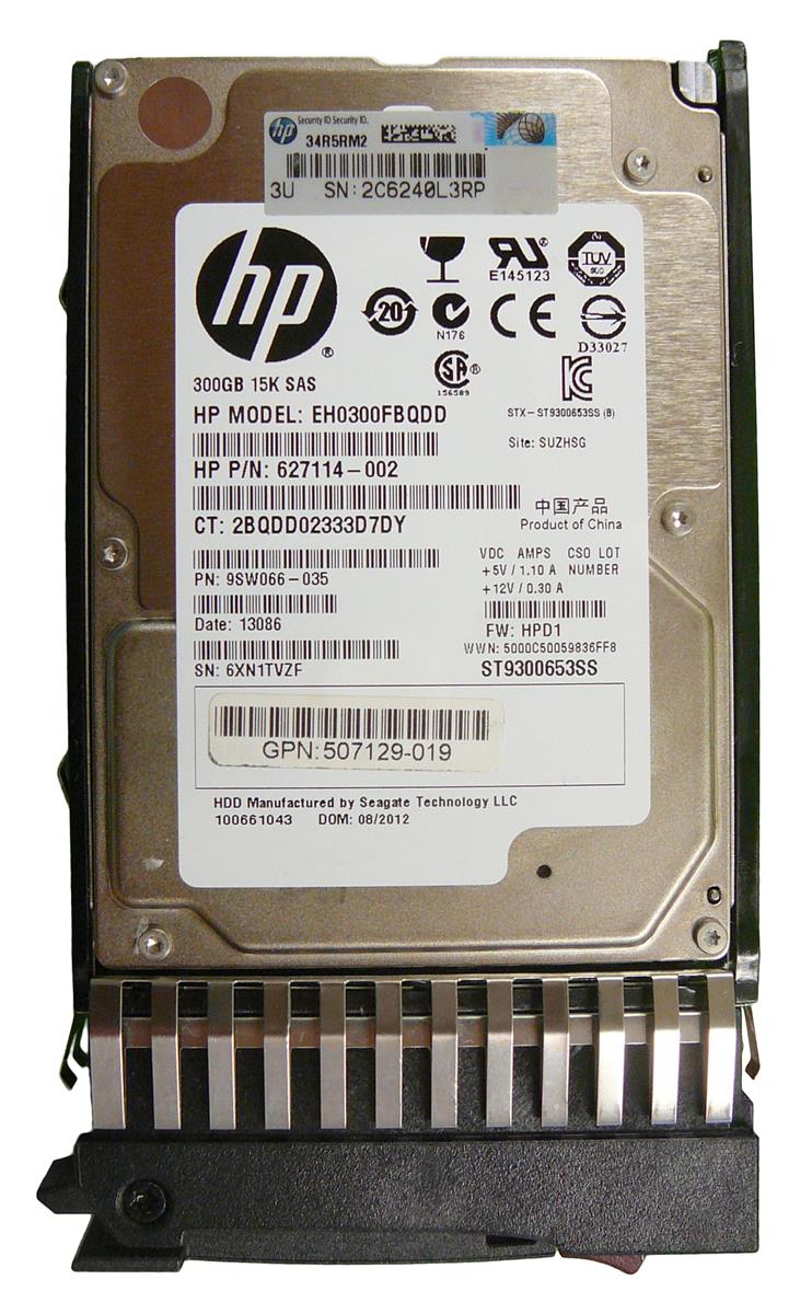 EH0300FBQDD | HPE 300GB 15000RPM SAS 6Gb/s SFF Hard Drive