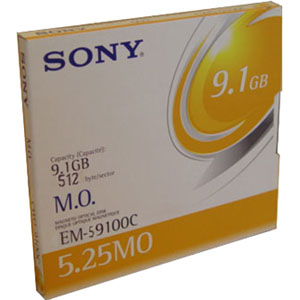EM59100CWW | Sony 5.25 Magneto Optical Media - Rewritable - 9.1GB - 14x