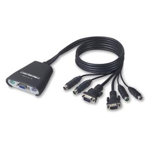 f1dk102pea | Belkin OmniView 2-Port KVM Switch 2 x 1 2 x mini-DIN (PS/2) Keyboard 2 x mini-DIN (PS/2) Mouse 2 x HD-15 Video