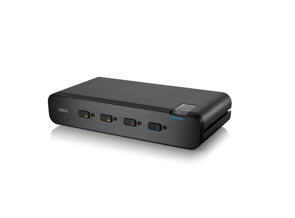 F1DN104F | Belkin OmniView 4-Port PS/2 USB DVI-I Dual-Head KVM Switch