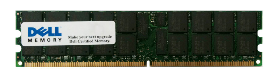 F2263 | Dell 256MB DDR2-400MHz PC2-3200 ECC Registered CL3 240-Pin DIMM 1.8V Memory Module