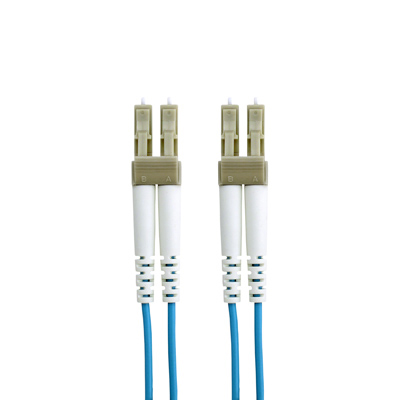 F2F402LL-03M-G | Belkin 10 GIG Aqua - Patch Cable - LC Multi-mode (M) to LC Multi-mode (M) 10ft. Fibre Optic - 50/125 Micron - OM3 - Aquq