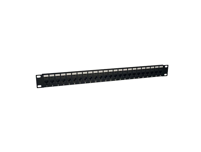 F4P338-24AB5-AN | Belkin 24-Port Cat5E Angled Patch Panel F4P338-24AB5-AN | Belkin 24-Port Cat5E Angled Patch Panel