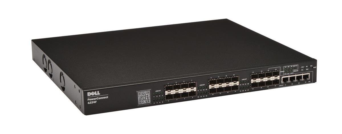 FN848 | Dell PowerConnect 6224F 24-Port SFP Fibre Ethernet Managed Layer 3 Switch