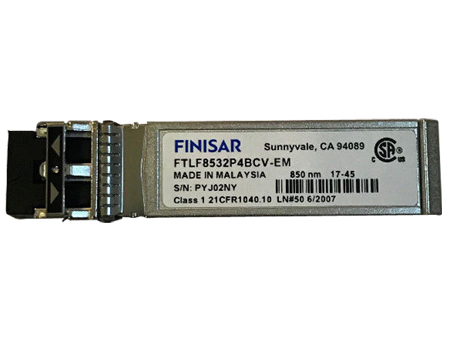 FTLF8532P4BCV-EM | Finisar 32G Fibre Channel (32GFC) Short-wavelength SFP+ Optical Transceiver