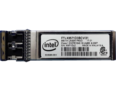 FTLX8574D3BCV-I3 | Intel SFP Transceiver Module Dual Rate 1G/10G SFP+ SR (BAILED) for Data Networking, Optical Network 1 X 10GBASE-SR