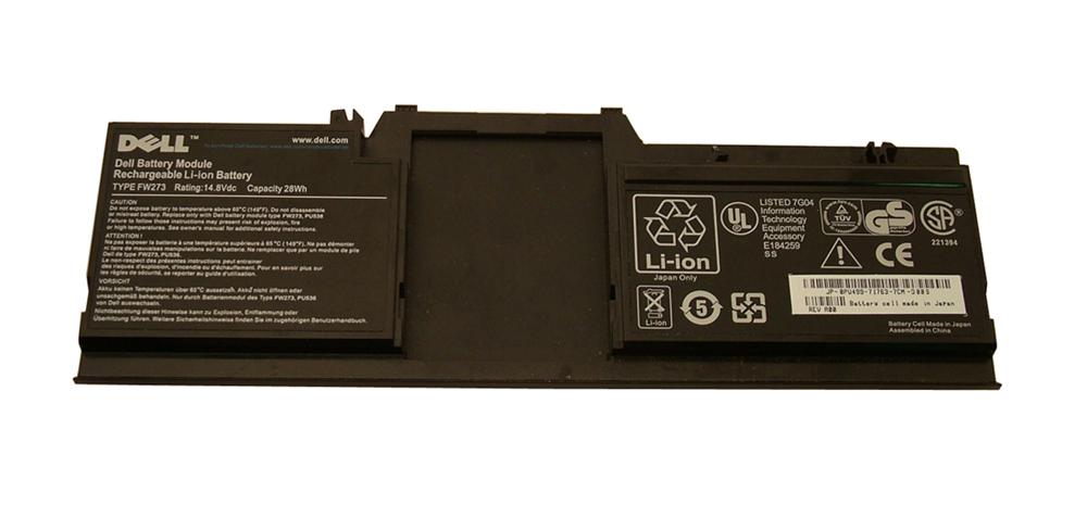 FW273 | Dell Latitude XT 6-Cell 11.1Volts 3800mAhTablet PC Battery