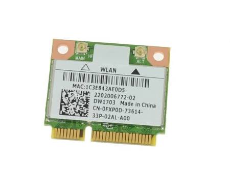 FXP0D | Dell Wireless DW1703 Half-Height Mini-PCI Express Card