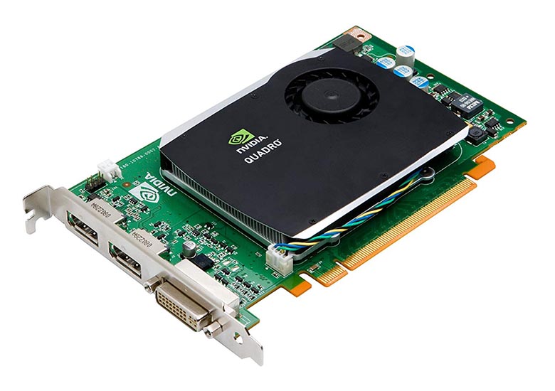FY945AA | HP Nvidia Quadro FX580 PCI-Express x16 512MB GDDR3 1xDVI-I 2xDP Video Graphics Card