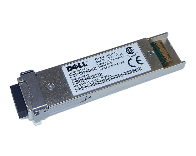 G1N43 | Dell FTLX3811M351 Single-Mode Fibre Channel 10Gb/s 1536.61nm DWDM XFP Transceiver
