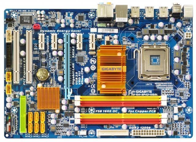 GA-EP43-UD3L | Gigabyte Gigabyte Core 2 Quad/ Intel P43/ DDR2/ A&GbE/ ATX Motherboard