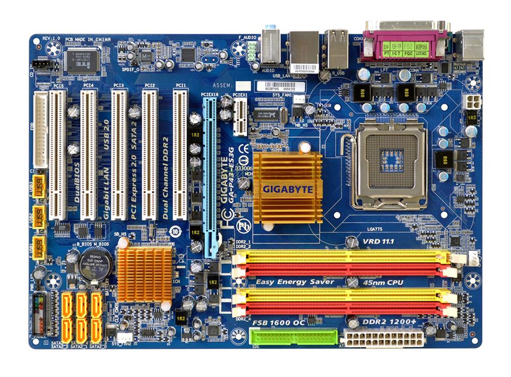 GA-P43-ES3G | Gigabyte LGA-775/Socket T, Intel Motherboard Rev. 1.4