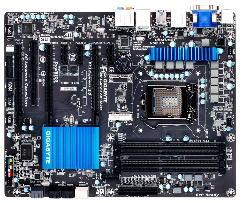 GA-Z77X-D3H | Gigabyte Gigabyte Ultra Durable 4 Classic Motherboard Intel Z77 Express Chipset Socket H2 LGA-1155