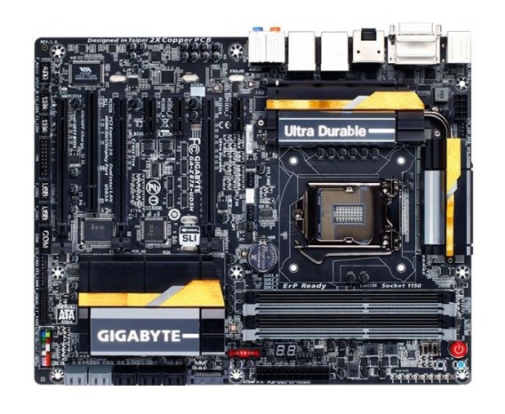 GA-Z87X-UD5H | Gigabyte Intel Z87 Express Chipset DDR3 4-Slots RAM ATX System Board (Motherboard) Socket LGA1150