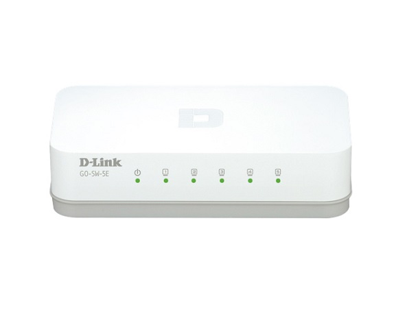 GO-SW-5E | D-Link 5-Port 1Gbps 10/100Base-TX Fast Ethernet Easy Desktop Switch