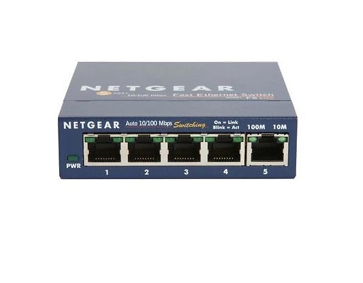 GS105NA | Netgear ProSafe 5-Port 10/100/1000Base-T Gigabit Ethernet Switch