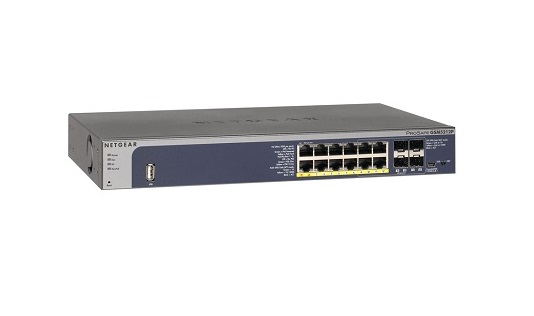 GSM5212P-100NES | Netgear 12-Port 10/100/1000 (PoE) Layer-2 Managed Stackable Gigabit Ethernet Switch