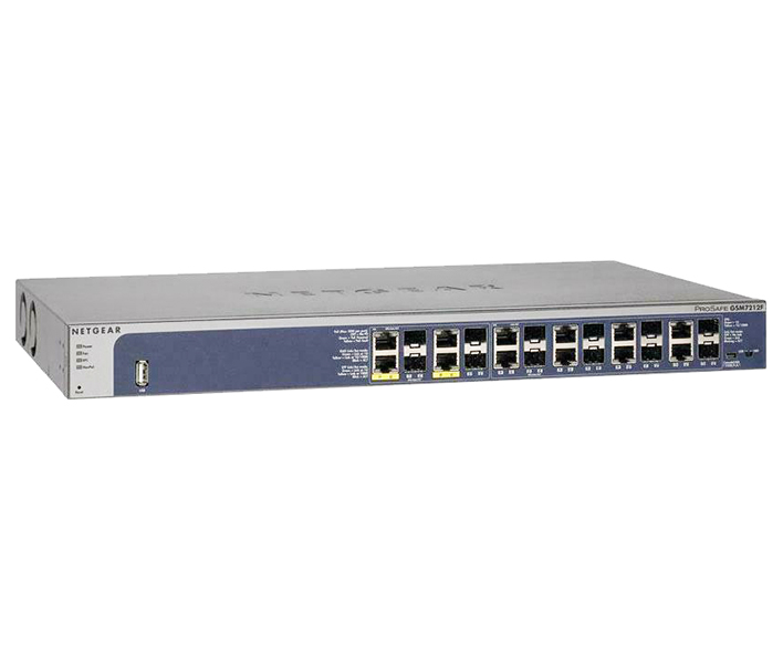 GSM7212 | NetGear ProSafe 12-Ports 10/100/1000Mbps Layer 2 Managed Gigabit Ethernet Switch