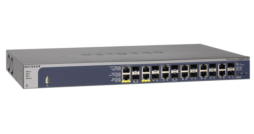 GSM7212F-100NES | Netgear ProSafe GSM7212F Switch 12-Ports Managed Desktop Rack Mountable