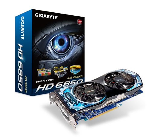 GV-R685OC-1GD | Gigabyte AMD Radeon HD 6850 1GB GDDR5 256-Bit PCI Express 2.0 x16 Video Graphics Card