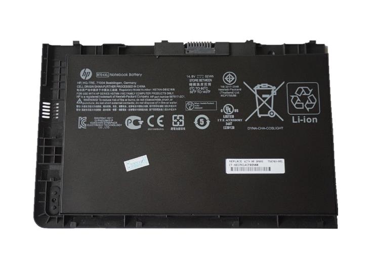 H4Q47AA | HP BT04 Long Life Battery 3520 mAh Lithium Ion (Li-Ion) 14.8 V DC for EliteBook Folio 9470m Notebook PC