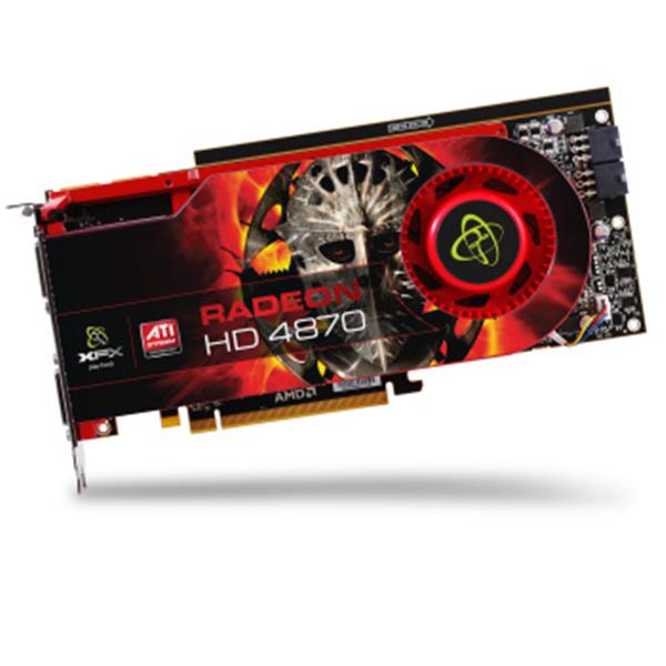 HD-487A-ZH | XFX Radeon HD 4870 1GB 256-Bit DDR5 PCI Express 2.0 x16 Dual DVI/ HDCP Ready/ CrossFireX Support Video Graphics Card