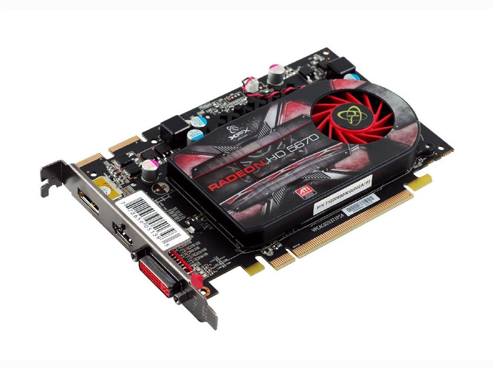 HD-567X-ZNF3 | XFX Radeon HD 5670 1GB DDR5 PCI Express 2.1 HDMI/ Displayport Video Graphics Card