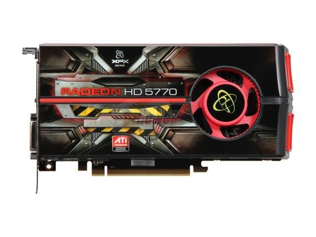 HD-577X-ZNFC | XFX Radeon HD 5770 1GB GDDR5 128-Bit PCI Express 2.0 x16 Dual DVI/ HDMI/ DisplayPort Video Graphics Card