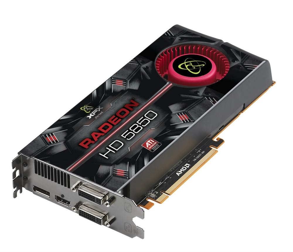 HD-585X-ZAFV | XFX Radeon HD 5850 1GB 256-Bit GDDR5 PCI Express 2.1 x16 Dual DVI/ HDMI/ DisplayPort Video Graphics Card