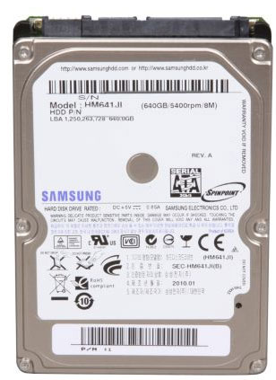 HM641JI | Samsung M7E(Enhanced) 640GB 5400RPM 8MB Cache 2.5-inch SATA 3Gb/s Notebook Hard Drive
