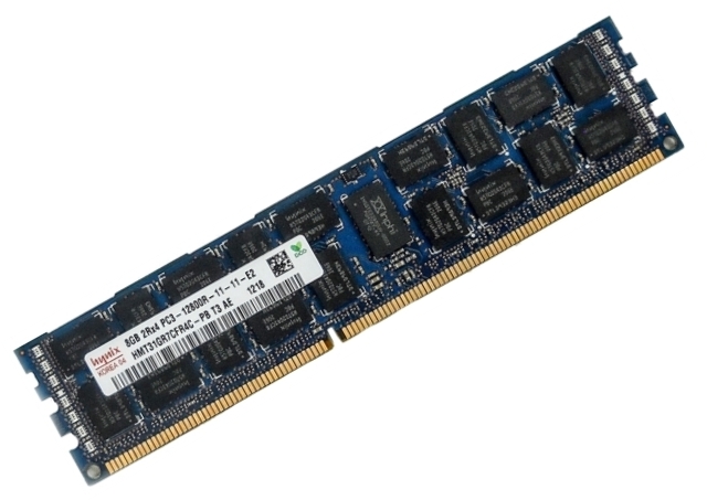 HMT31GR7EFR4C-PB | Hynix 8GB (1X8GB) PC3-12800R 1600MHz Dual Rank X4 Registered ECC CL11 1.5V DDR3 SDRAM 240-Pin RDIMM Memory Module for Server