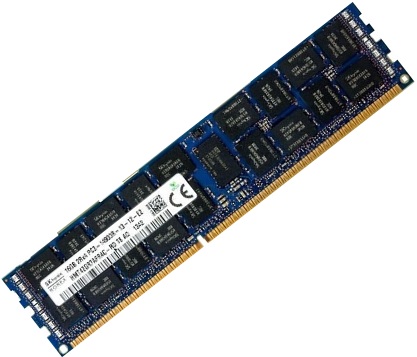 HMT42GR7AFR4C-RD | Hynix 16GB (1X16GB) Dual Rank X4 PC3-14900R 1866MHz ECC Registered CL13 DDR3 SDRAM 240-Pin RDIMM Memory Module for Server