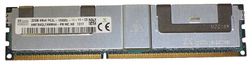 HMT84GL7AMR4A-PB | Hynix 32GB (1X32GB) PC3-12800 DDR3-1600MHz SDRAM Quad Rank X4 CL11 1.35V ECC Registered 240-Pin LRDIMM Memory Module for Server