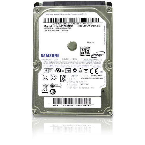 HN-M320MBB | Samsung Spinpoint M8 320GB 5400RPM 2.5-inch 8MB Cache Mobile SATA 3Gb/s Notebook Hard Drive