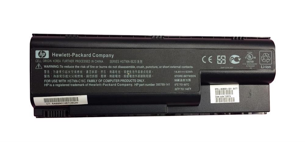 HSTNN-IB20 | HP Li-Ion 14.4V 4400mAh Laptop Battery for Pavilion DV8000 DV8220 Series Notebook PCs
