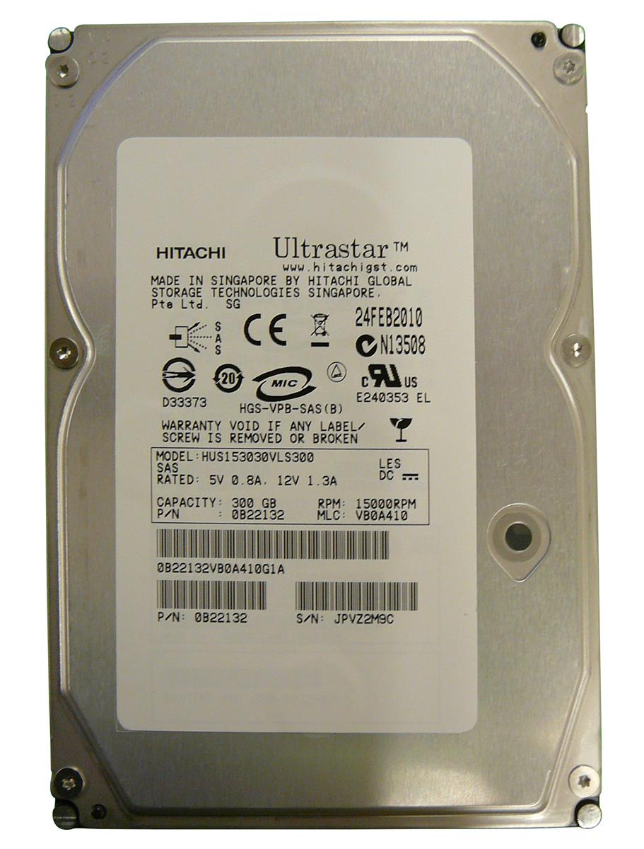 HUS153030VLS300 | Hitachi 300GB 15000RPM SAS Gbps 3.5 16MB Cache Ultrastar Hard Drive