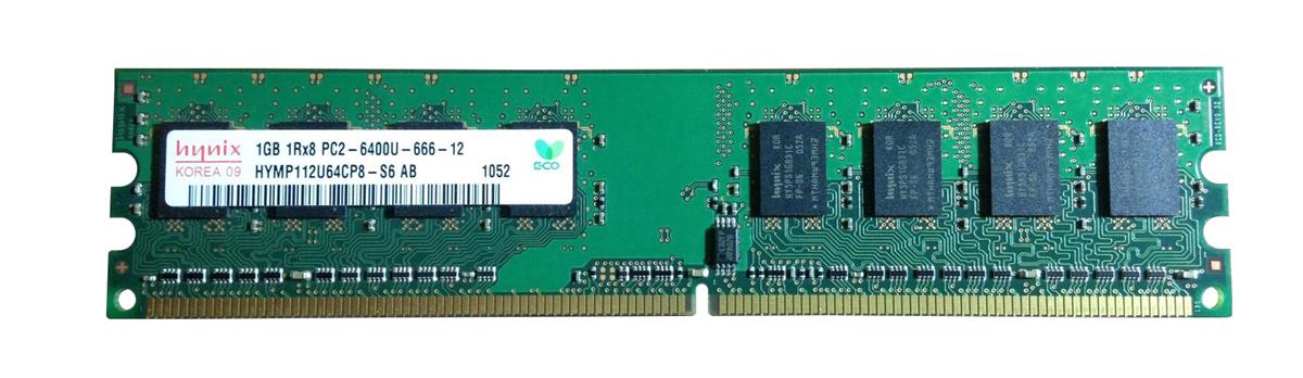 HYMP112U64CP8-S6-AB | Hynix 1GB DDR2-800MHz PC2-6400 non-ECC Unbuffered CL6 240-Pin DIMM 1.8V Single Rank Memory Module