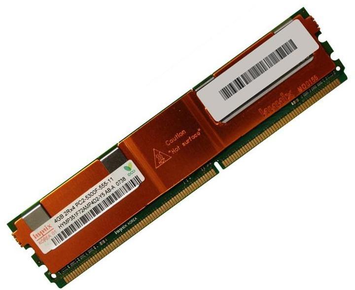 HYMP351F72AMP4D2-Y5 | Hynix 4GB (1X4GB) PC2-5300F DDR2-667MHz SDRAM CL5 2RX4 ECC Fully Buffered 240-Pin RDIMM Memory Module