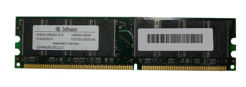 HYS64D128320GU-6-A | Infineon - 1GB DDR Non ECC PC-2700 333Mhz Memory